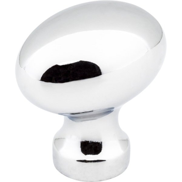 Jeffrey Alexander 1-3/16" Overall Length Polished Chrome Football Bordeaux Cabinet Knob 3990-PC - main